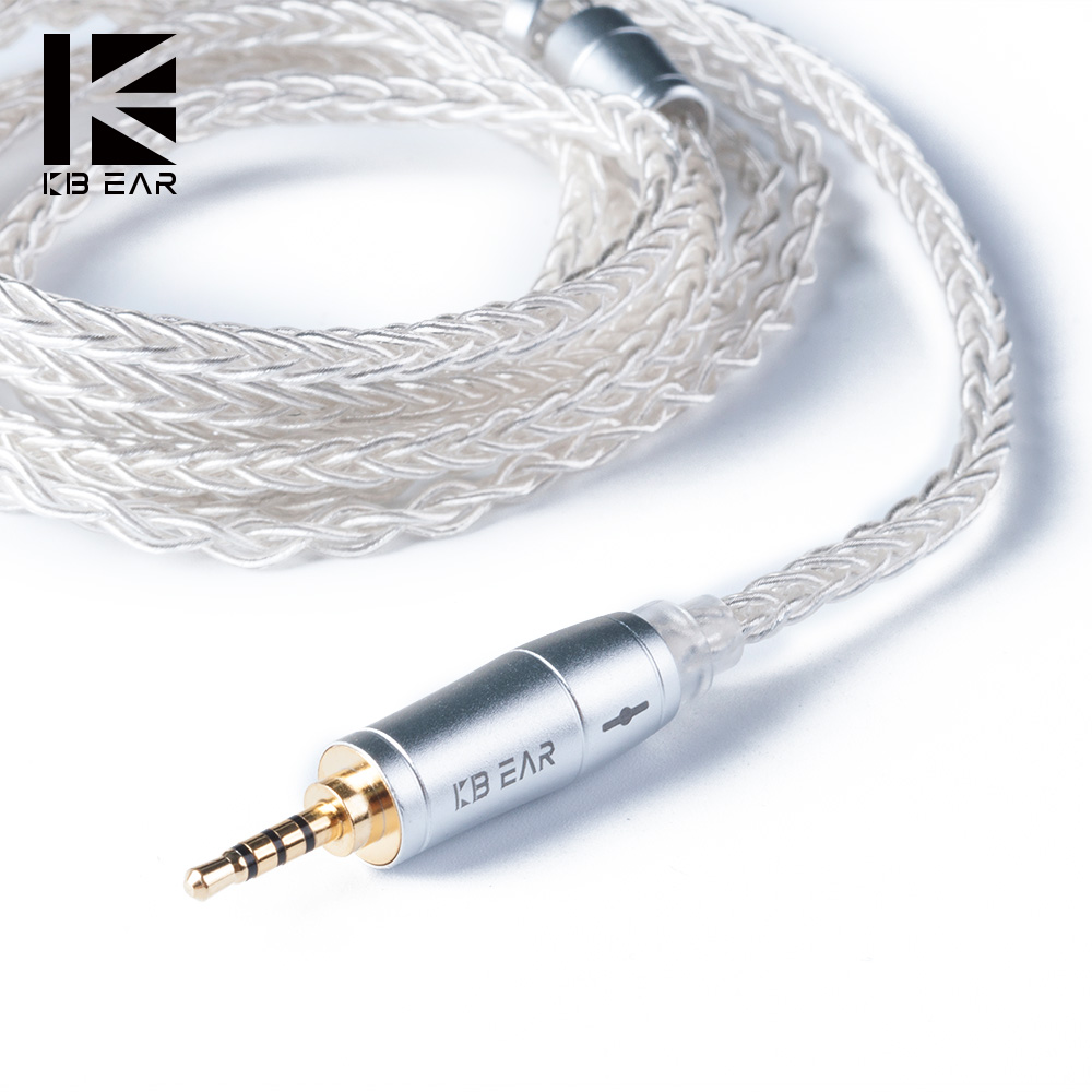 In Ear Monitor Iem - KBEAR-auriculares con Cable plateado mejorado, 8