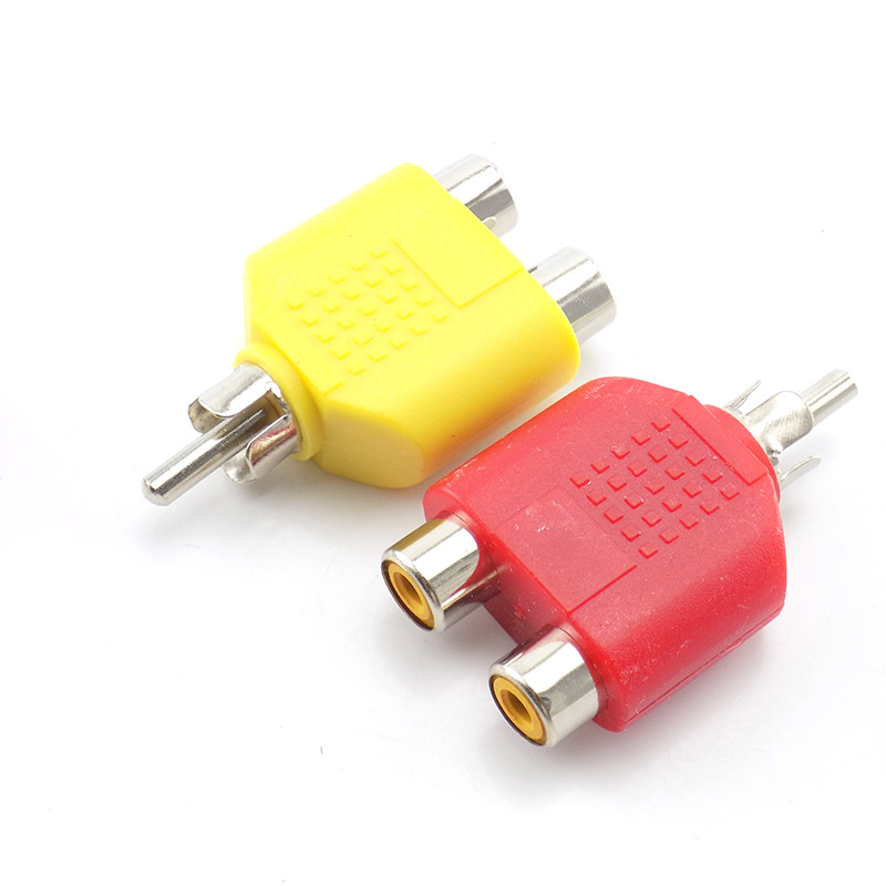 4 unids/lote conector RCA Y di - Audio Splitter Y reseña y precio